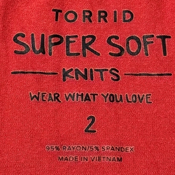 Torrid | Super Soft Orange Knit Top with Lace Back and Long Sleeves | Size 2 - Picture 7 of 7